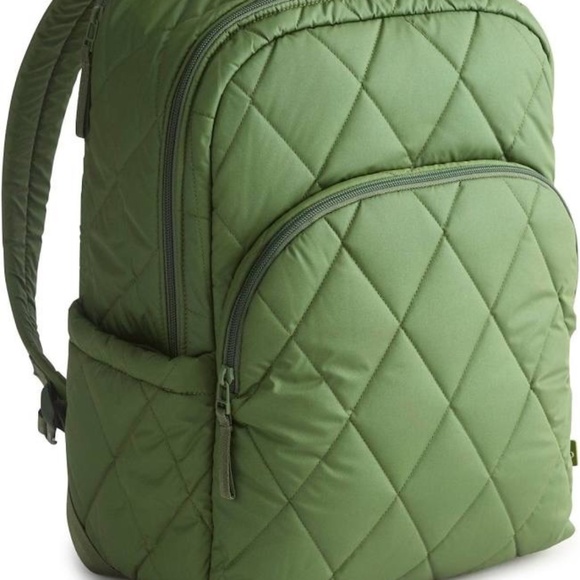 Vera Bradley Essential Large Backpack Pearlized Cedar Green R$195 main image 8